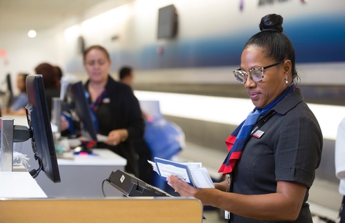 American Airlines employees at MIA, Tuesday, August 29, 2017. Photo by Brandon Wade